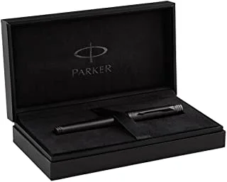 PARKER Premier Monochrome Titanium | Medium Solid Gold Nib| Fountain Pen| Gift Box| 6057, S0924770