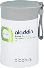 Aladdin Enjoy Stainless Steel Food Jar, 0.4 Liter Capacity, White