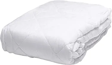 Ibed Home Cotton Mattress Protector - King Size, 200X200Cm (White)