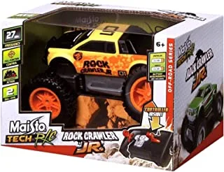 Maisto Tech Off Road Rock Crawler Jr Remote Control Vehicle, Yellow, 90159811626