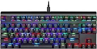 Motospeed Ck101 Rgb Mechanical Gaming Keyboard With Blue Switches, Black
