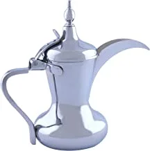 السيف 5657 / C1 / 26 دلة قهوة عربية من الفولاذ المقاوم للصدأ ، 26 أونصة ، كروم
