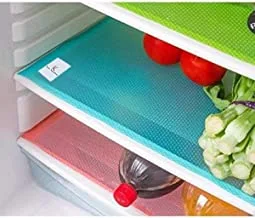Kuber Industries Multipurpose Mats|Refrigerator Mat|Drawer, Cabinet Mats|Water Proof Anti-Slip Mat|6 Piece|MULTI|