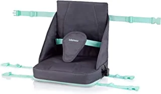 Babymoov Up And Go Feeding Toddler Booster Seat - Ultra-Compact Height Adjustable, Foldable and Portable Booster with Carrying Handle