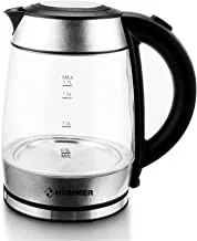Hommer Glass Kettle With Stainless Steel 1.7L Strix Control