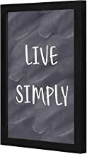 Lowha Lwhpwvp4B-429 Live Simply Wall Art Wooden Frame Black Color 23X33Cm By Lowha