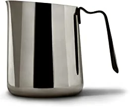Fellow Eddy Steaming Pitcher, Milk Frothing And Precision Latte Art, Measurement Aids, Fluted Spout, Sharp Front Crease, 304 18/8 Stainless Steel - 18Oz Graphite