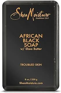 Shea Moisture African Black Soap With Shea Butter 8 Oz (Pack of 5)