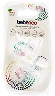 Bebeneo Orthodontic Silicone Teat (Anti-Colic Air System),Clear