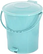 Kuber Industries Dustbin|Compost Bin For Home, Office, Shop|Waste Bin, Garbage Bin|Trash Can with Handle, 10 Liters (Light Green) - CTKTC34654