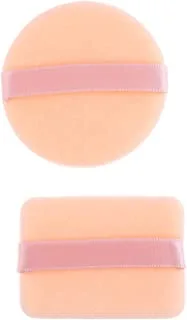 Pack of 2- make up sponge with finger holder beige