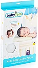 BabyJem BJ10133 Safe Sleep Pillow, White