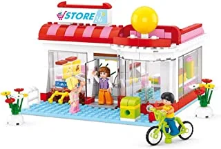 Sluban Police Series - Supermarket Building Set 289 PCS with 3 Mini Figures - For Age 6+ Years Old