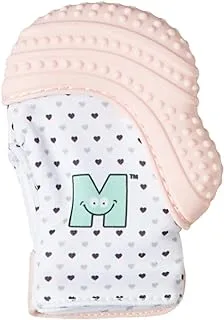 Munch Mitts Washable And AdJustable Teething Mitten, Pastel Pink, Piece of 1