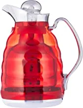 Al Saif Brand Flask Size 1.0L Body : Red (Transparent) Others Chrome.