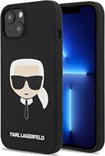 Karl Lagerfeld Liquid Silicone Case Karl's Head For iPhone 13 (6.1