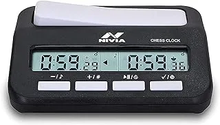 NIVIA 329 Plastic Chess Clock (Black)