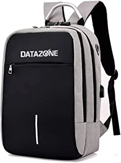 DATAZONE anti-theft backpack for college students, school students, short trip backpack, light Grey color, DZ-BP2060