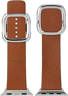 Apple Watch (40mm) - Modern Buckle -Saddle Brown - Medium