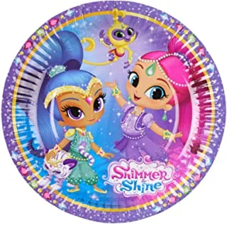 Shimmer and Shine Paper Plates 7in, 8pcs