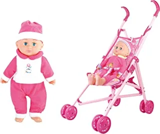Power Joy Baby Cayla Doll 36Cm With Trolley