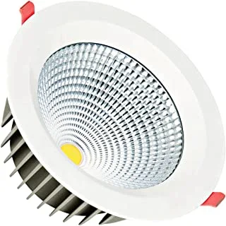 Rafeed LED Downlight, Recessed Lighting, 60W, 3000K Warm COB Light, 5200lm, Energy Saver, Commercial LED Downlight, Interior Lighting, High Performance Downlight RFE-0308