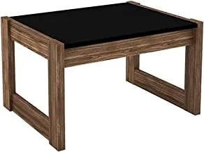 Tecnomobili Coffee Table, Black/Walnut, RIV013