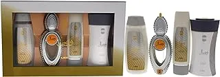 Ajmal Wisal Gift Set for Unisex, 50ml PERFUME,200ml SHOWER GEL,100ml BODY LOTION & 80 GRAMS POWDER