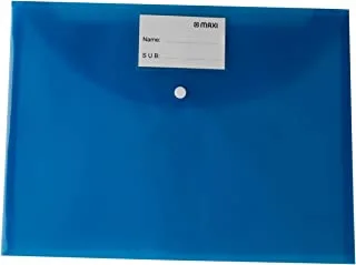 MAXI FOOL SCAP CLEAR BAG 300 MICRON BLUE,Document Folders