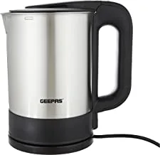 Geepas 1.7L Electric Kettle - 2200W Cordless Fast Boil Quiet For General USe, Stainless Steel Body, Otter Controller – 2 Year Warranty