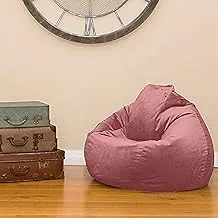 Regal In House Velvet Bean Bag Chair Medium - Light Pink