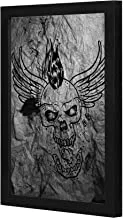 Lowha Skull Wall Art Wooden Frame Black Color 23X33Cm By Lowha