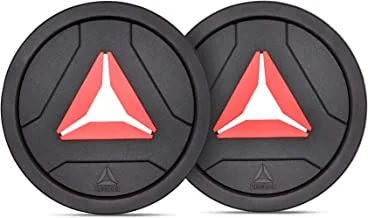 Reebok Weight Plates - 2 X 1.25Kg / 2.75Lb, Black, Excellent Red, One Size