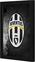 LOWHA grey white Juventus Wall art wooden frame Black color 23x33cm By LOWHA