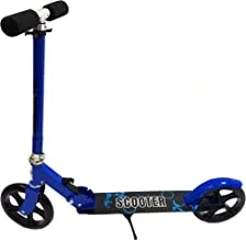 Funz Scooter For Kids Ages 6-12 And Up And Scooter For Adults, Big Wheels, Adjustable Handle, Rear Fender Brake Foldable Kick Scooters For Teens, Blue, Medium, To-50002255