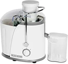 Black & Decker 400w juicer extractor with wide chute white je400-b5
