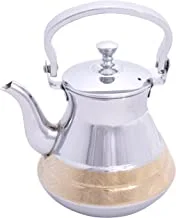 Al saif stainless steel arabic tea kettle size: 1.2 liter, color: chrome/gold