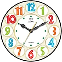 Dojana Wall Clock, Black-White, Dwg323