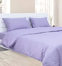 Deyarco Princess Duvet Cover 3pc-Fabric: Poly Cotton 144TC-Color: Lilac -Size: Queen 220x240cm + 2pc Pillowcase 50x75cm