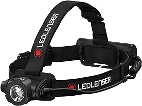 Ledlenser LED502122 LEDLNSER H7R مصباح رأس قابل لإعادة الشحن ، أسود ، مقاس واحد