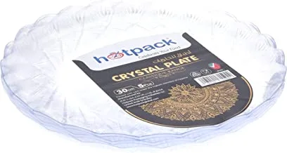 Hotpack - 5 PIECES CRYSTAL PLATE - 30 centimetre, Soft N Cool, plastic, HSMCP30