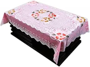 Kuber Industries™ Center Table Cover Pink Cloth Net 40 * 60 Inches (Ki35569-2)