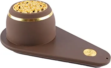 Home concept portable silicone incense burner brown