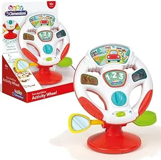 Clementoni Baby Steering Wheel with Sound Effects - For Ages 10+ Months