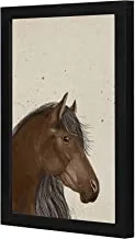 لووا وايلد هورس لوحة فنية بإطار خشبي لون أسود 23x33 سم من LOWHA