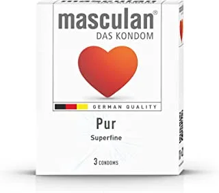 Masculan Pur Ultra Thin Condoms, 3-Piece