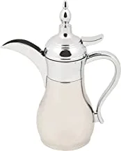 Al Saif Stainless Steel Arabic Coffee Dallah : Chrome : 0.25L, Multicolor, K1080001