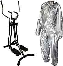 Fitness World Developer 4 destinations, Black, With Sauna Suit for slimming and dissolving fat