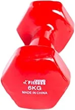 Fitness World Lifting Weights - 6 kg, red