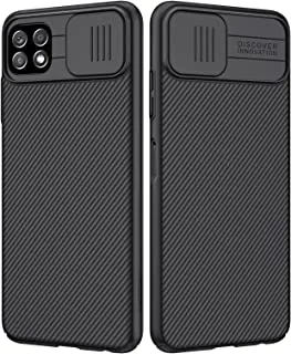 جراب Nillkin Galaxy A22 5G - جراب CamShield مع غطاء كاميرا منزلق ، جراب واقٍ رفيع لهاتف Samsung Galaxy A22 5G 6.6 بوصة ، أسود